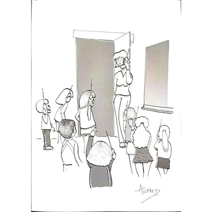 Dhoop Freddy 29x21cm Orijinal Karikatür BOD03461