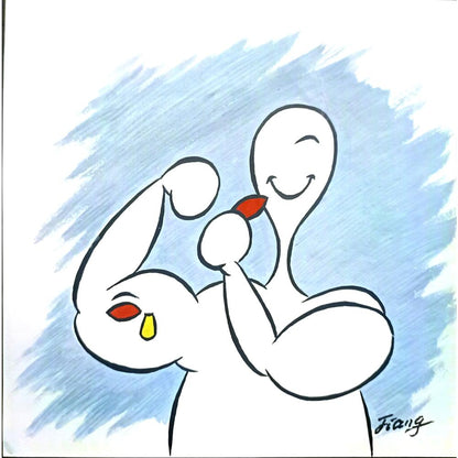 Jiang Lidong 29x21cm Orijinal Karikatür BOD03469
