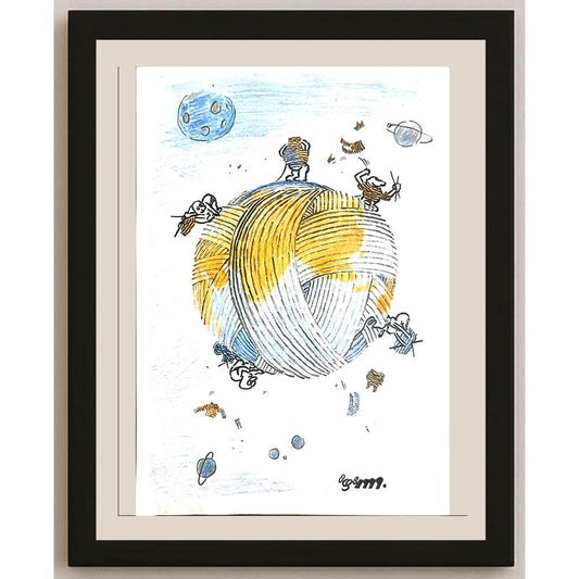 Sun Wanshuai 29x21cm Orijinal Karikatür BOD03471