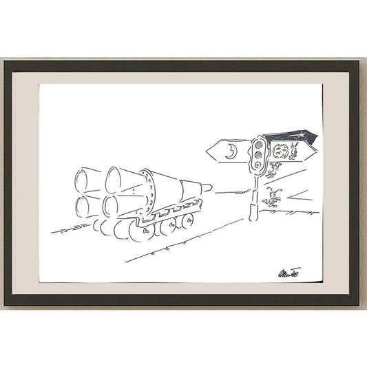 Branko Prehuzic 29x21cm Orijinal Karikatür BOD03479