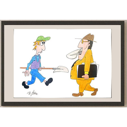 Bojan Grlica 29x21cm Orijinal Karikatür BOD03484