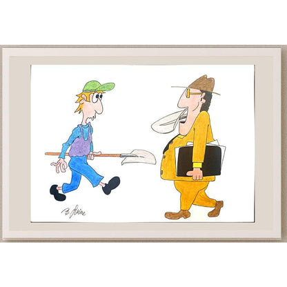 Bojan Grlica 29x21cm Orijinal Karikatür BOD03484