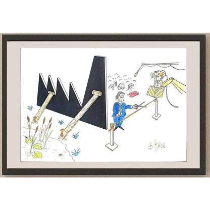 Bojan Grlica 29x21cm Orijinal Karikatür BOD03485