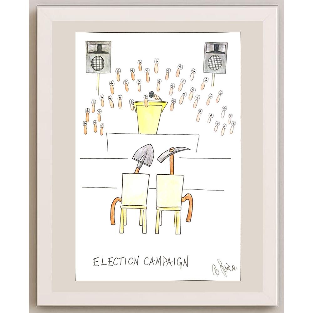 Bojan Grlica 29x21cm Orijinal Karikatür BOD03486