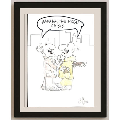 Bojan Grlica 29x21cm Orijinal Karikatür BOD03487