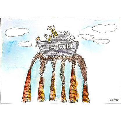 Zlatko Krstevski 29x21cm Orijinal Karikatür BOD03490
