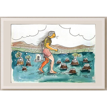 Zlatko Krstevski 29x21cm Orijinal Karikatür BOD03491