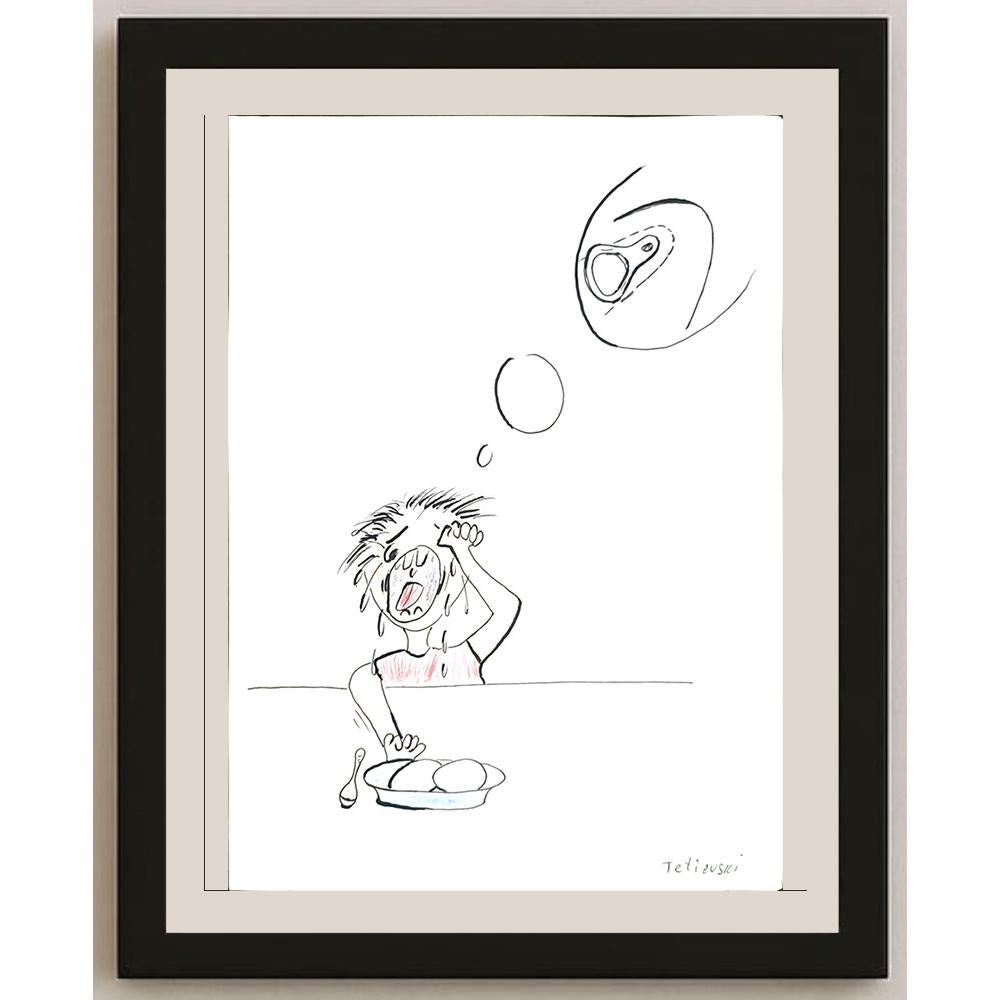Michael Tetievski 29x21cm Orijinal Karikatür BOD03496