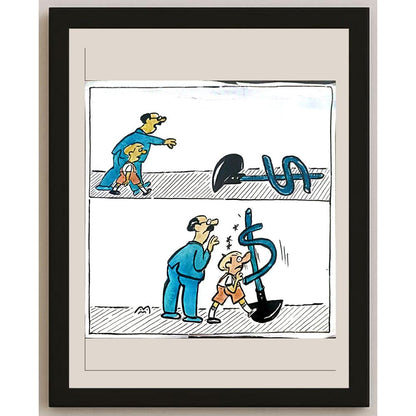 Mileta Miloradovic 30x30cm Orijinal Karikatür BOD03498
