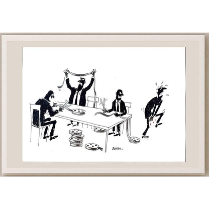Eray Özbek 50x35cm Orijinal Karikatür BOD03502