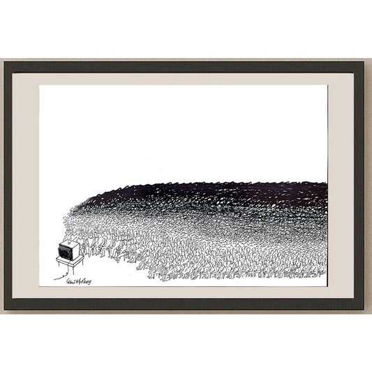 Semih Poroy 50x35cm Orijinal Karikatür BOD03503