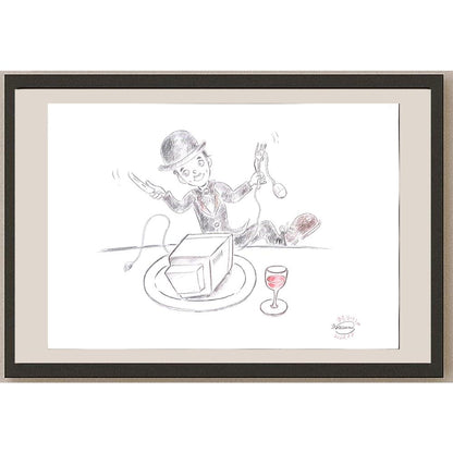 Harumi Imahase 50x35cm Orijinal Karikatür BOD03504