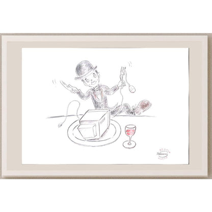 Harumi Imahase 50x35cm Orijinal Karikatür BOD03504
