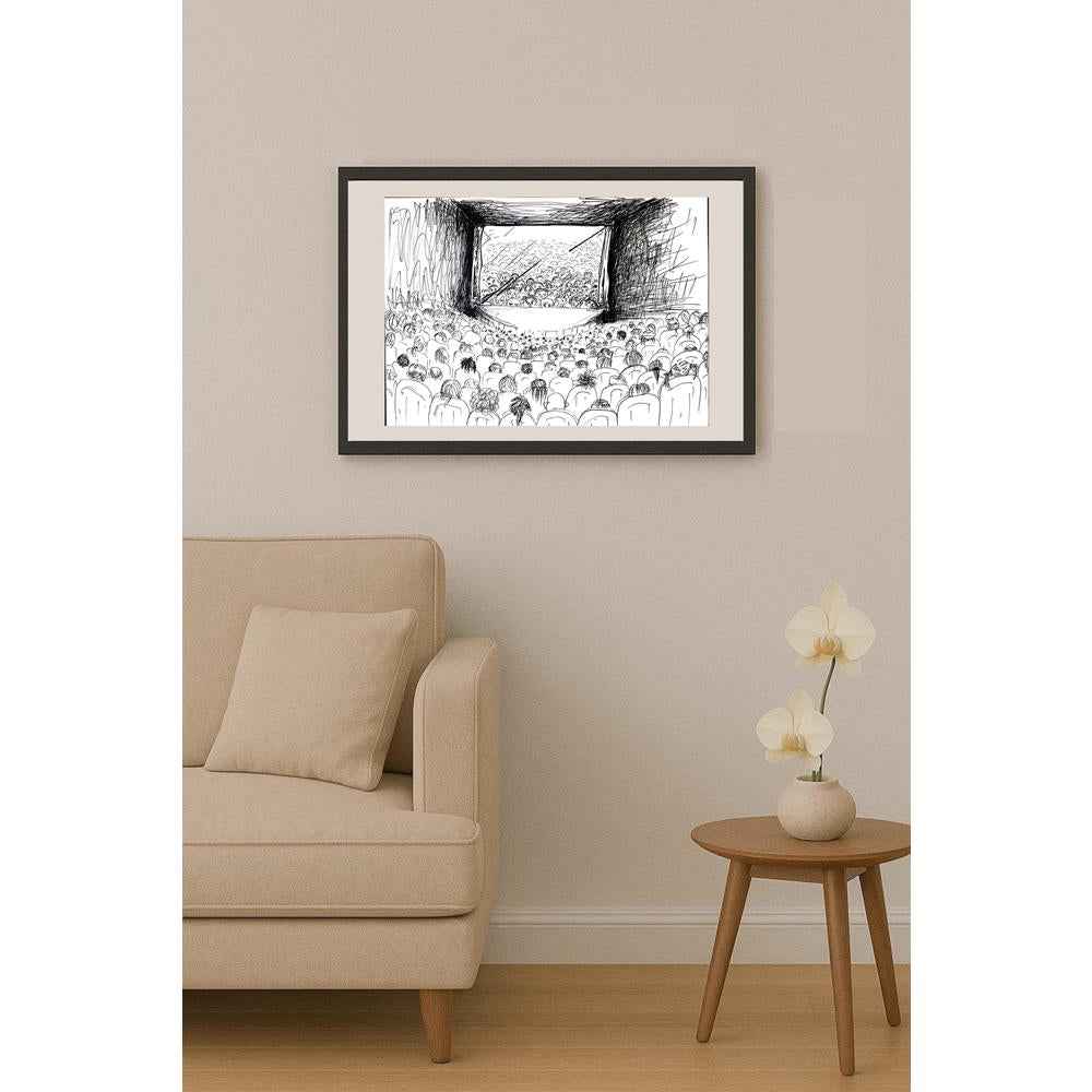 Çiğdem Renkligül 50x35cm Orijinal Karikatür BOD03506