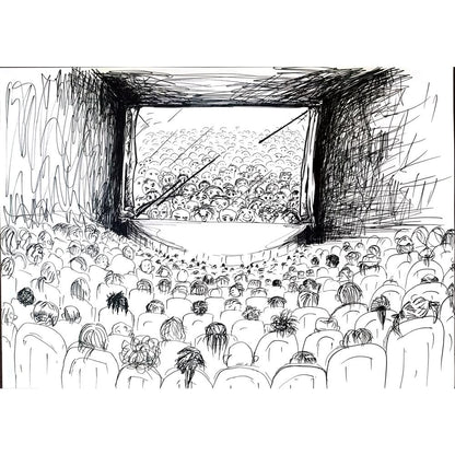 Çiğdem Renkligül 50x35cm Orijinal Karikatür BOD03506