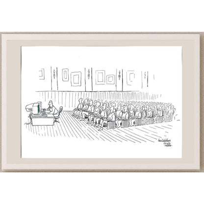 Semih Poroy 50x35cm Orijinal Karikatür BOD03507
