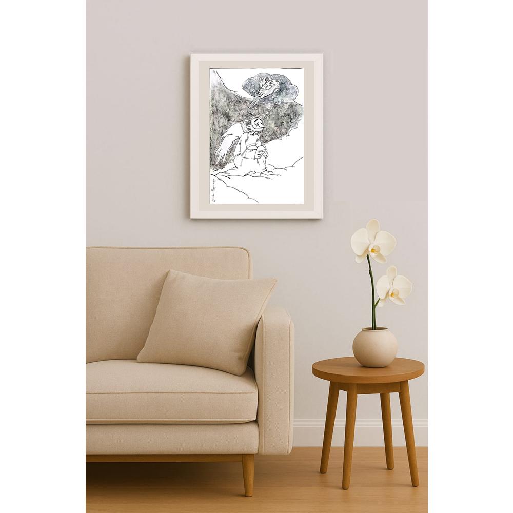 Kiyarash Zandi 50x35cm Orijinal Karikatür BOD03512