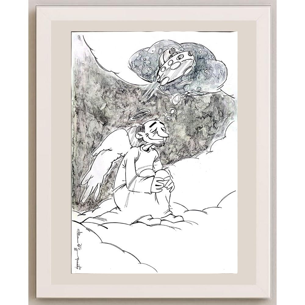 Kiyarash Zandi 50x35cm Orijinal Karikatür BOD03512