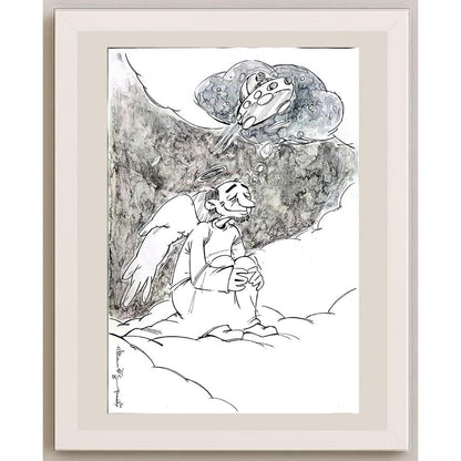 Kiyarash Zandi 50x35cm Orijinal Karikatür BOD03512