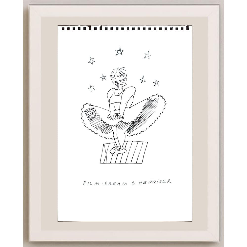 Henniger 29x21cm Orijinal Karikatür BOD03514