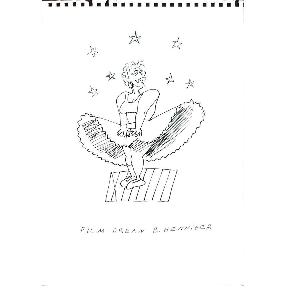Henniger 29x21cm Orijinal Karikatür BOD03514