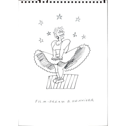 Henniger 29x21cm Orijinal Karikatür BOD03514
