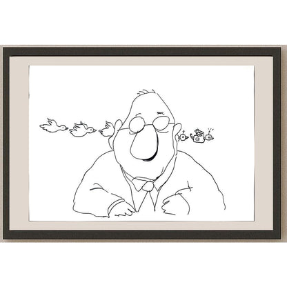 Unknown 50x35cm Orijinal Karikatür BOD03520