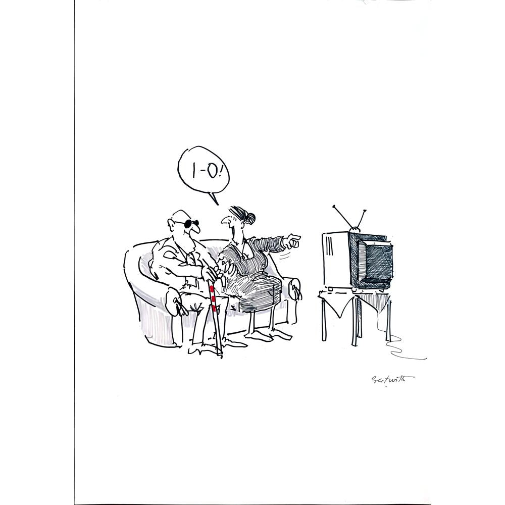 Bartu Ayata 50x35cm Orijinal Karikatür BOD03521