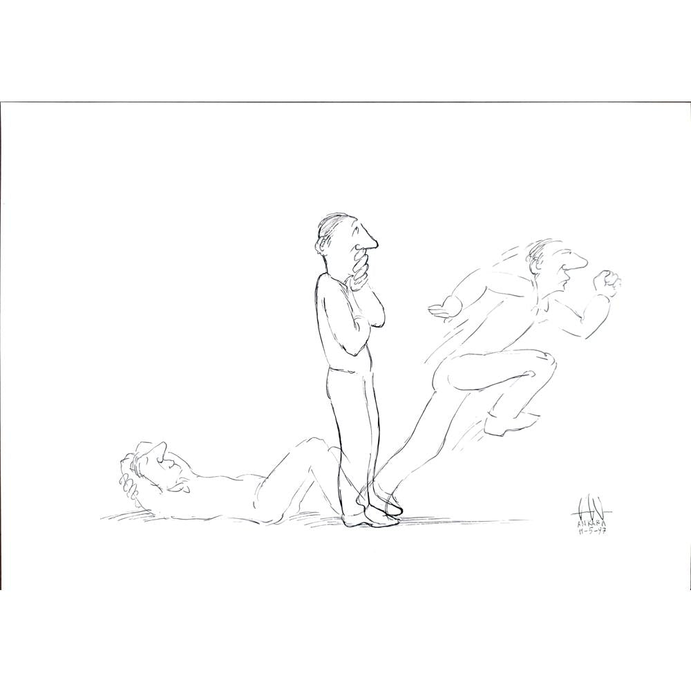 Tan Oral 43x30cm Orijinal Karikatür BOD03527
