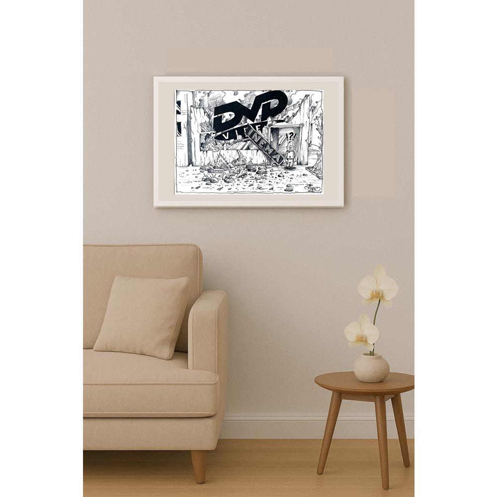 İlker Çelen 50x35cm Orijinal Karikatür BOD03533