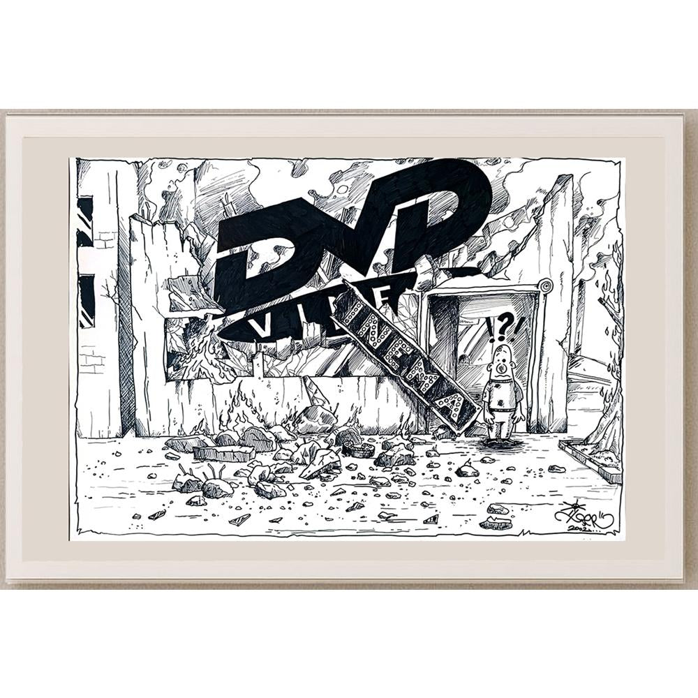 İlker Çelen 50x35cm Orijinal Karikatür BOD03533