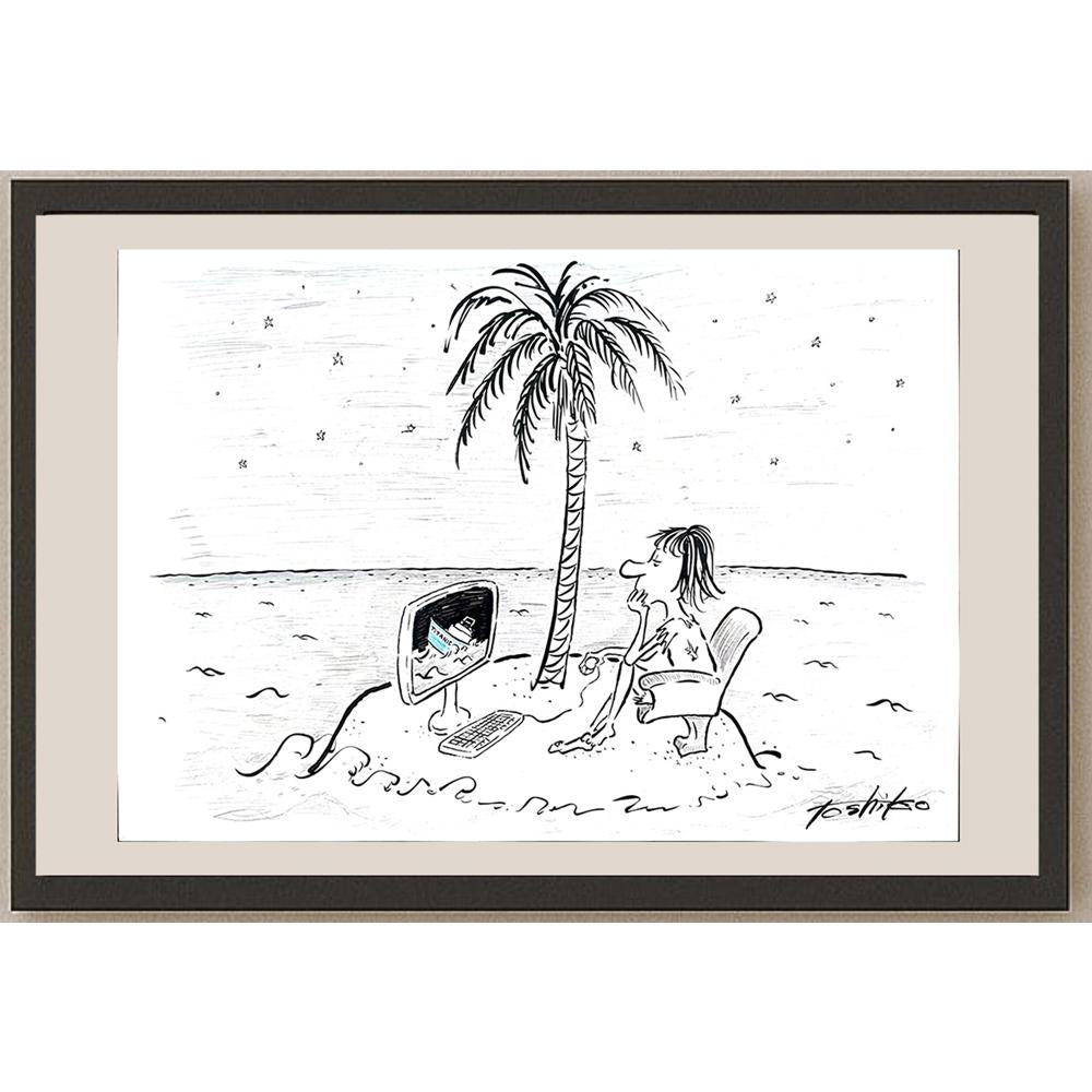 Toshiko Nishida 50x35cm Orijinal Karikatür BOD03535