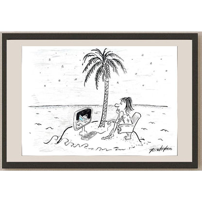 Toshiko Nishida 50x35cm Orijinal Karikatür BOD03535