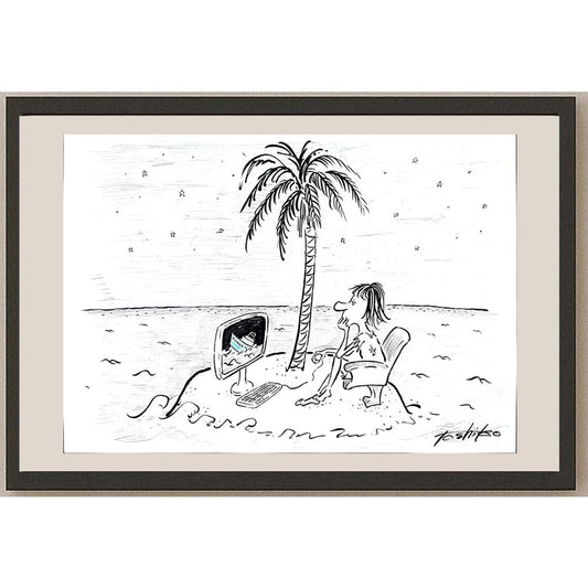 Toshiko Nishida 50x35cm Orijinal Karikatür BOD03535