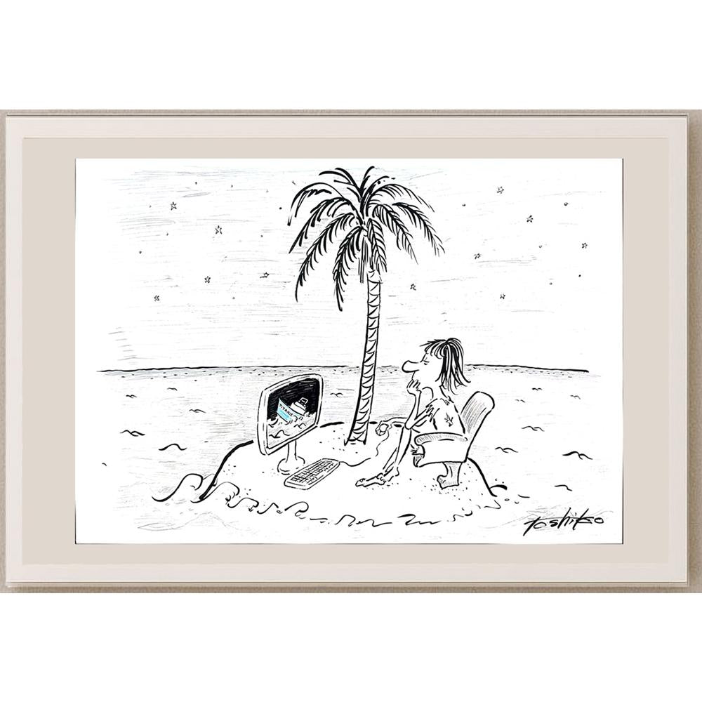 Toshiko Nishida 50x35cm Orijinal Karikatür BOD03535