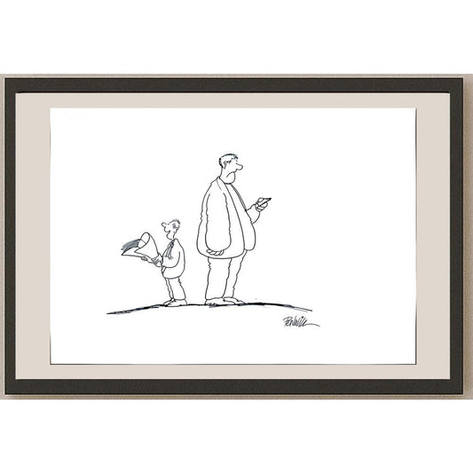 Roger Penwill 50x35cm Orijinal Karikatür BOD03539