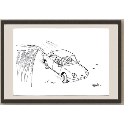 Roger Penwill 50x35cm Orijinal Karikatür BOD03541