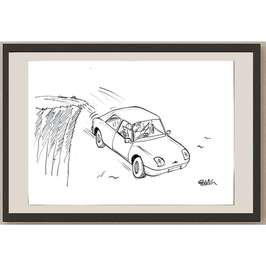 Roger Penwill 50x35cm Orijinal Karikatür BOD03541