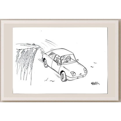 Roger Penwill 50x35cm Orijinal Karikatür BOD03541