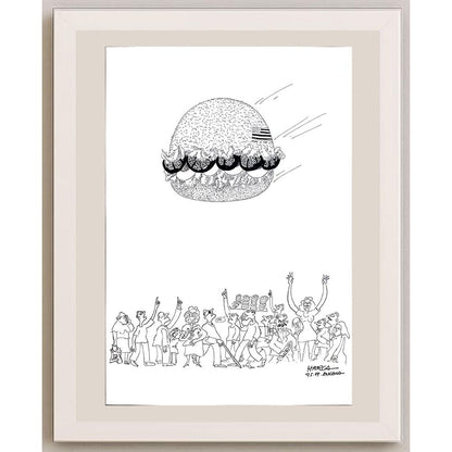 Harca 50x35cm Orijinal Karikatür BOD03542
