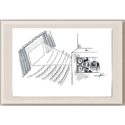 Atila Özer 50x35cm Orijinal Karikatür BOD03546