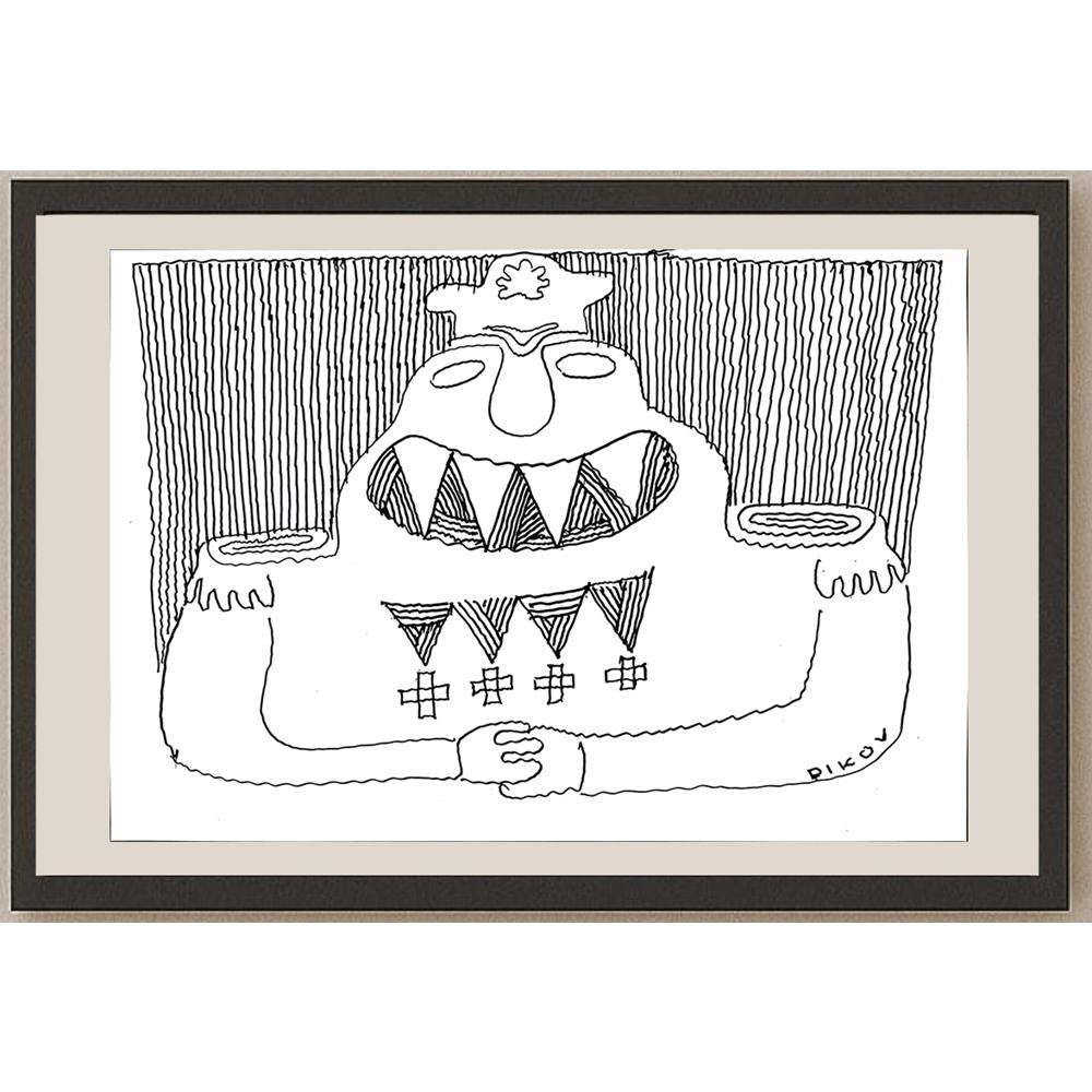 Dikov 50x35cm Orijinal Karikatür BOD03547