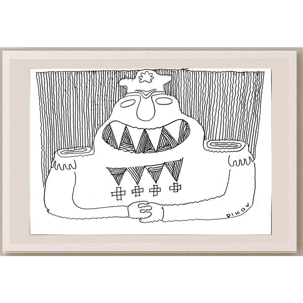 Dikov 50x35cm Orijinal Karikatür BOD03547