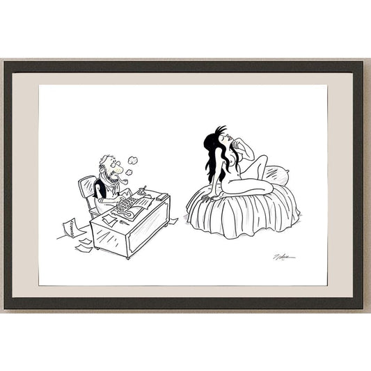 Ali Bulca 50x35cm Orijinal Karikatür BOD03548
