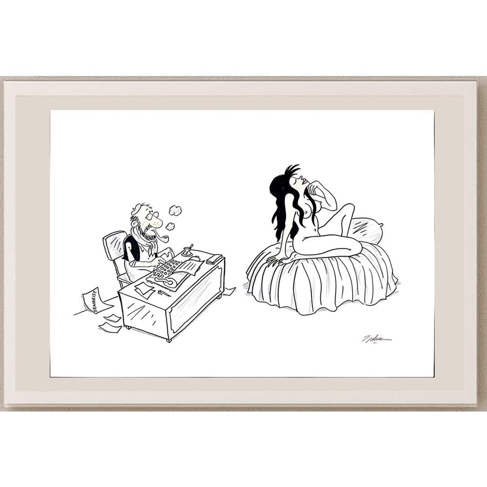 Ali Bulca 50x35cm Orijinal Karikatür BOD03548