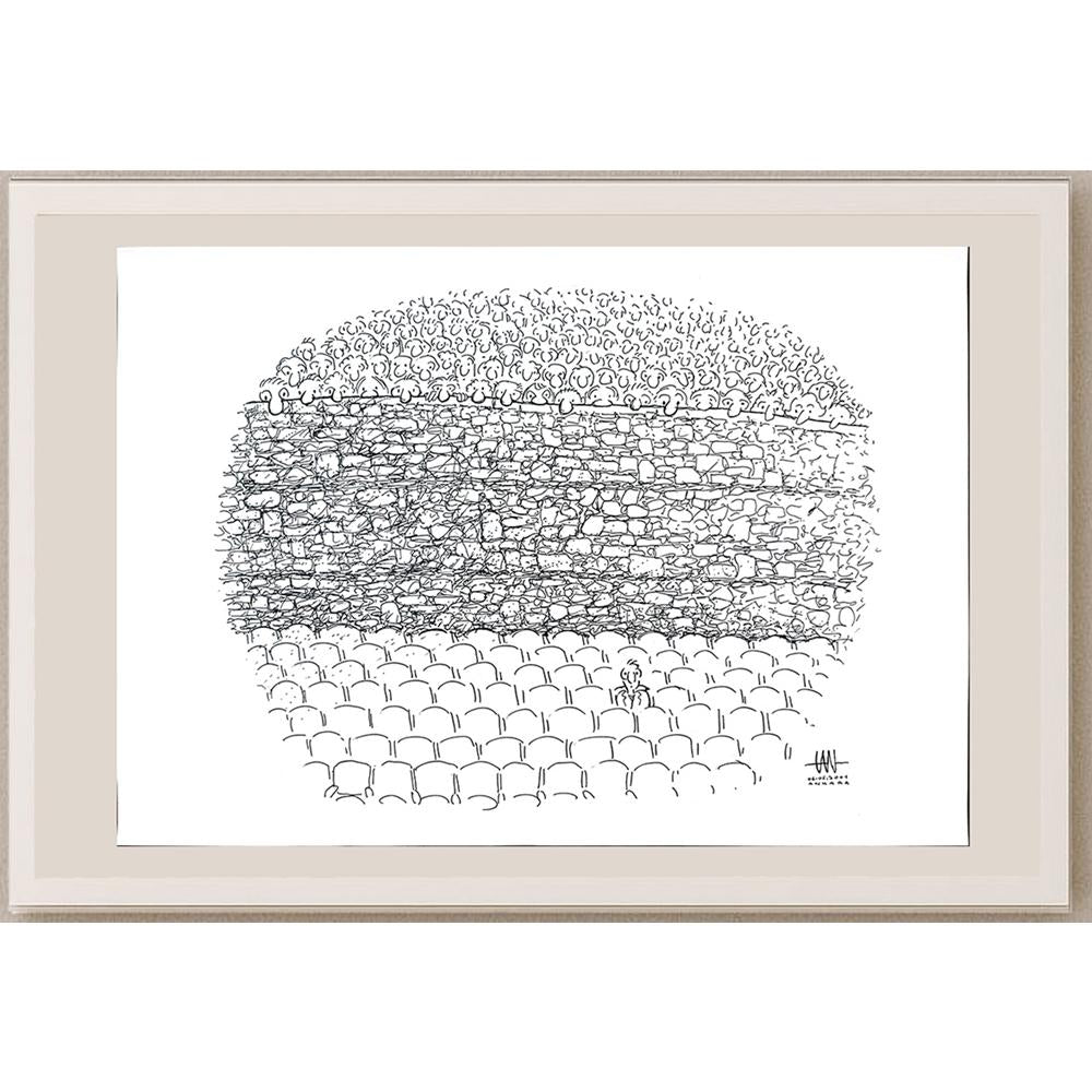 Tan Oral 50x35cm Orijinal Karikatür BOD03549