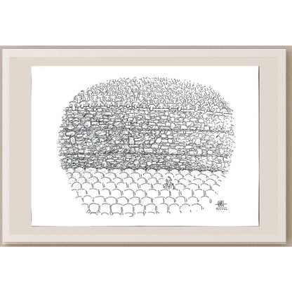 Tan Oral 50x35cm Orijinal Karikatür BOD03549