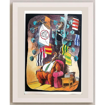 Sait Munzur 43x30cm Orijinal Karikatür BOD03552