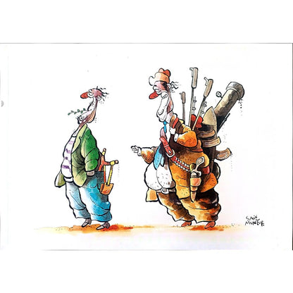 Sait Munzur 43x30cm Orijinal Karikatür BOD03553