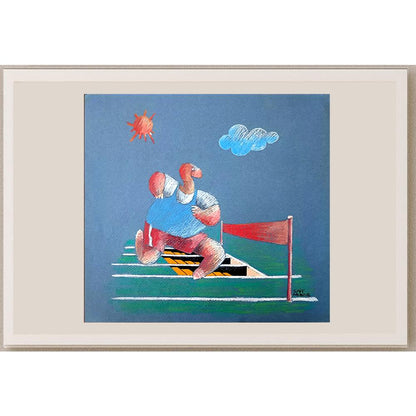 Sait Munzur 29x27cm Orijinal Karikatür BOD03554